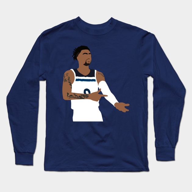 D'Lo "Ice in his Veins" Timberwolves Long Sleeve T-Shirt by xRatTrapTeesx